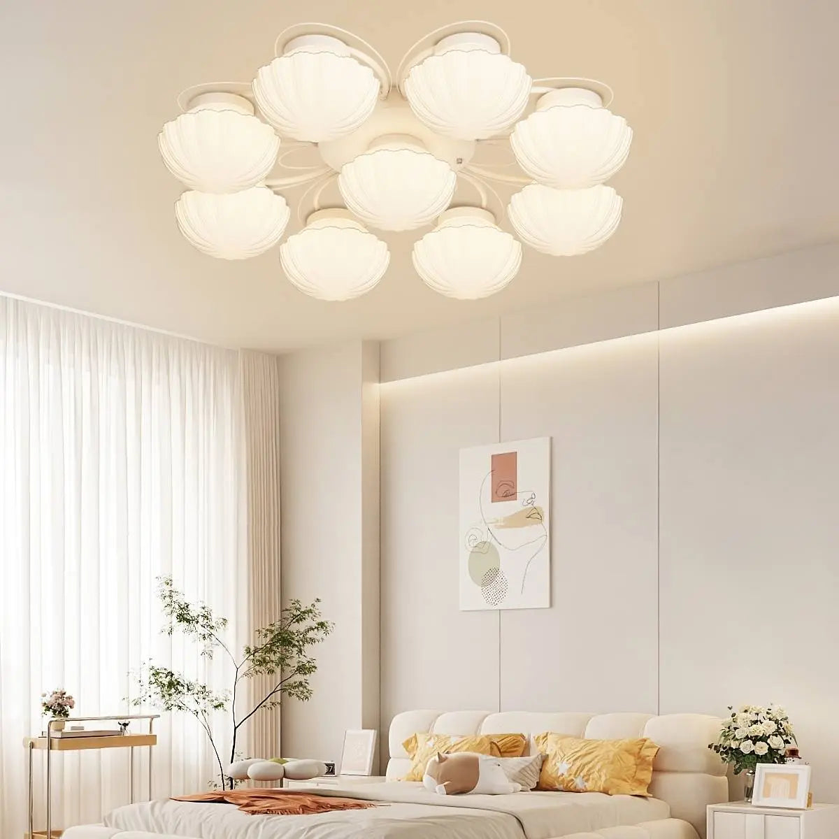 Creative Flower Living Room Ceiling Lamp