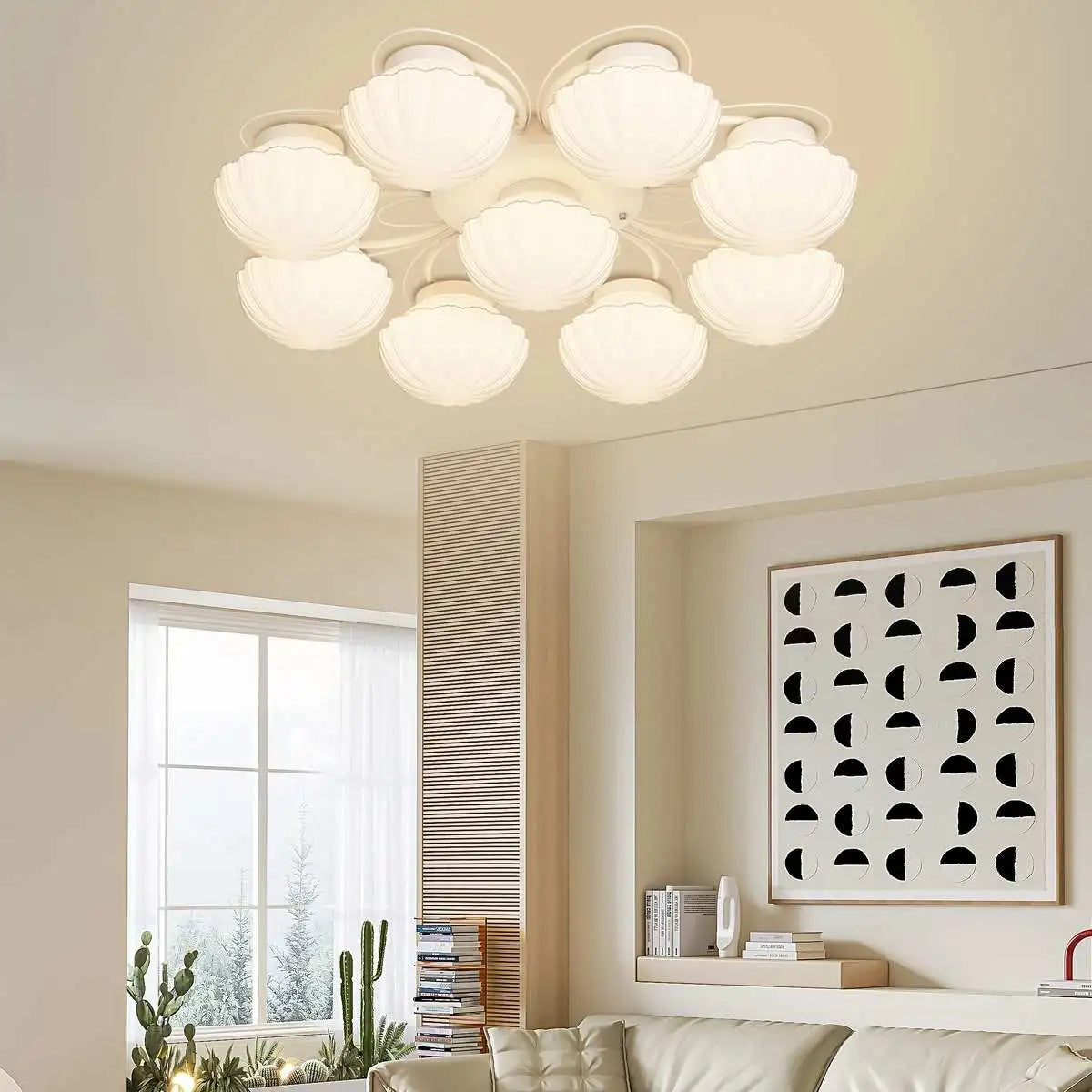 Creative Flower Living Room Ceiling Lamp