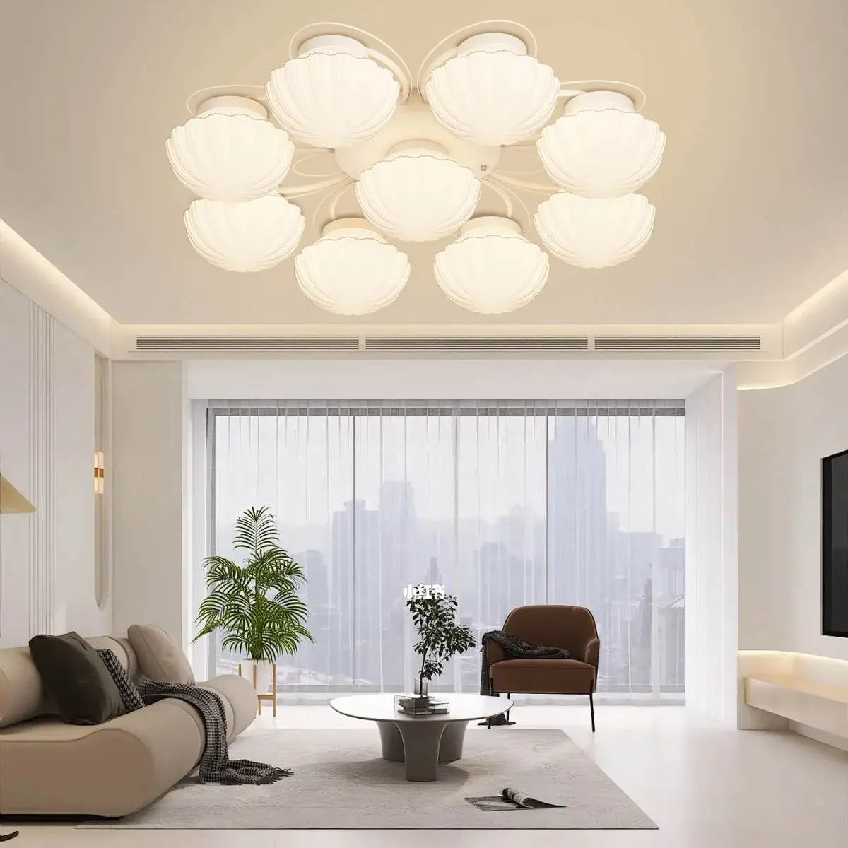 Creative Flower Living Room Ceiling Lamp