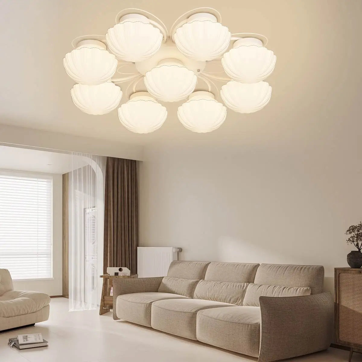 Creative Flower Living Room Ceiling Lamp