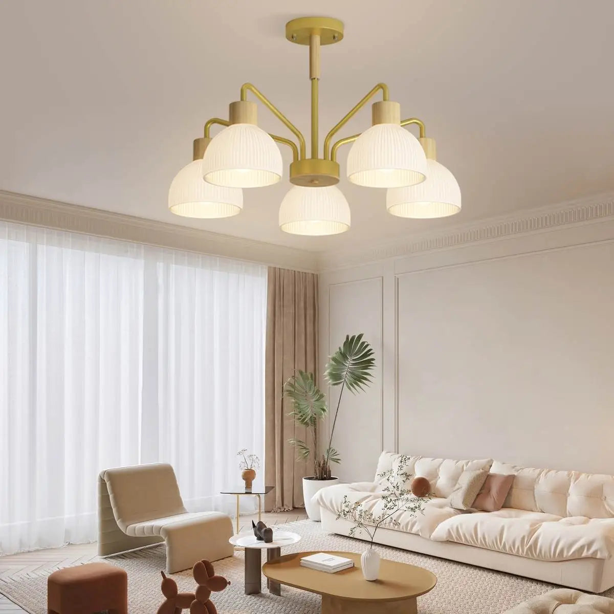 American Country Retro Living Room Chandelier