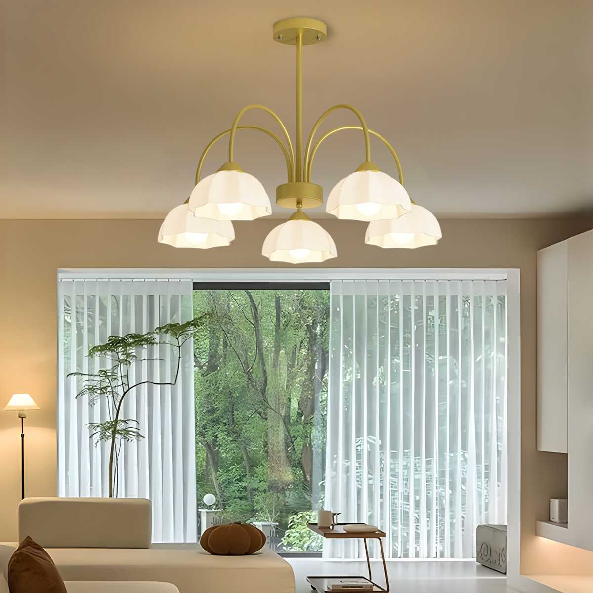 Nordic Modern Light Luxury Flower Chandelier