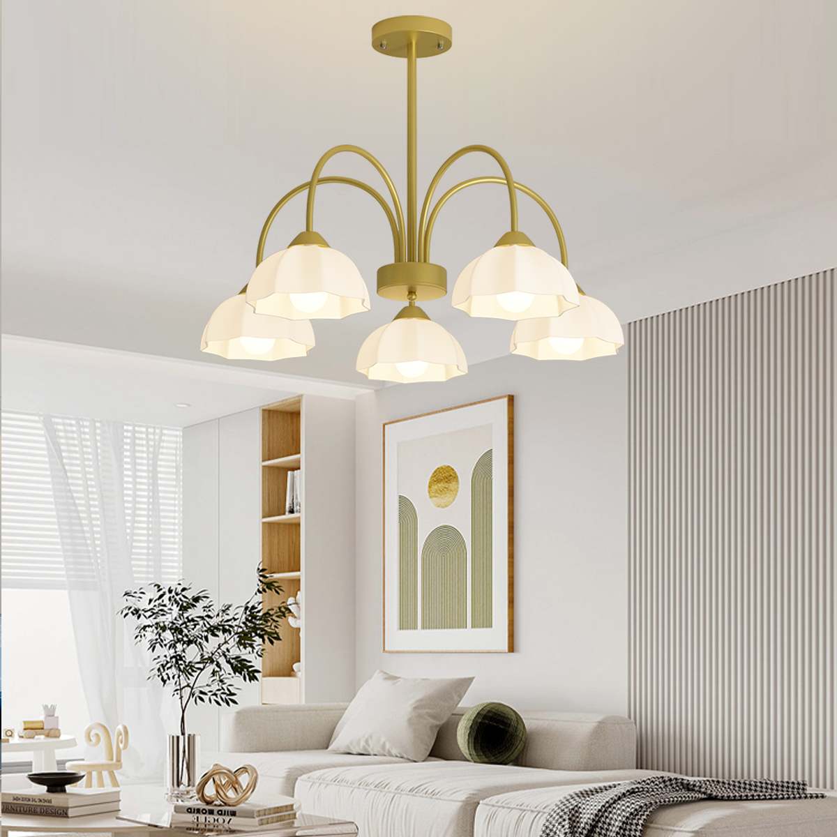 Nordic Modern Light Luxury Flower Chandelier