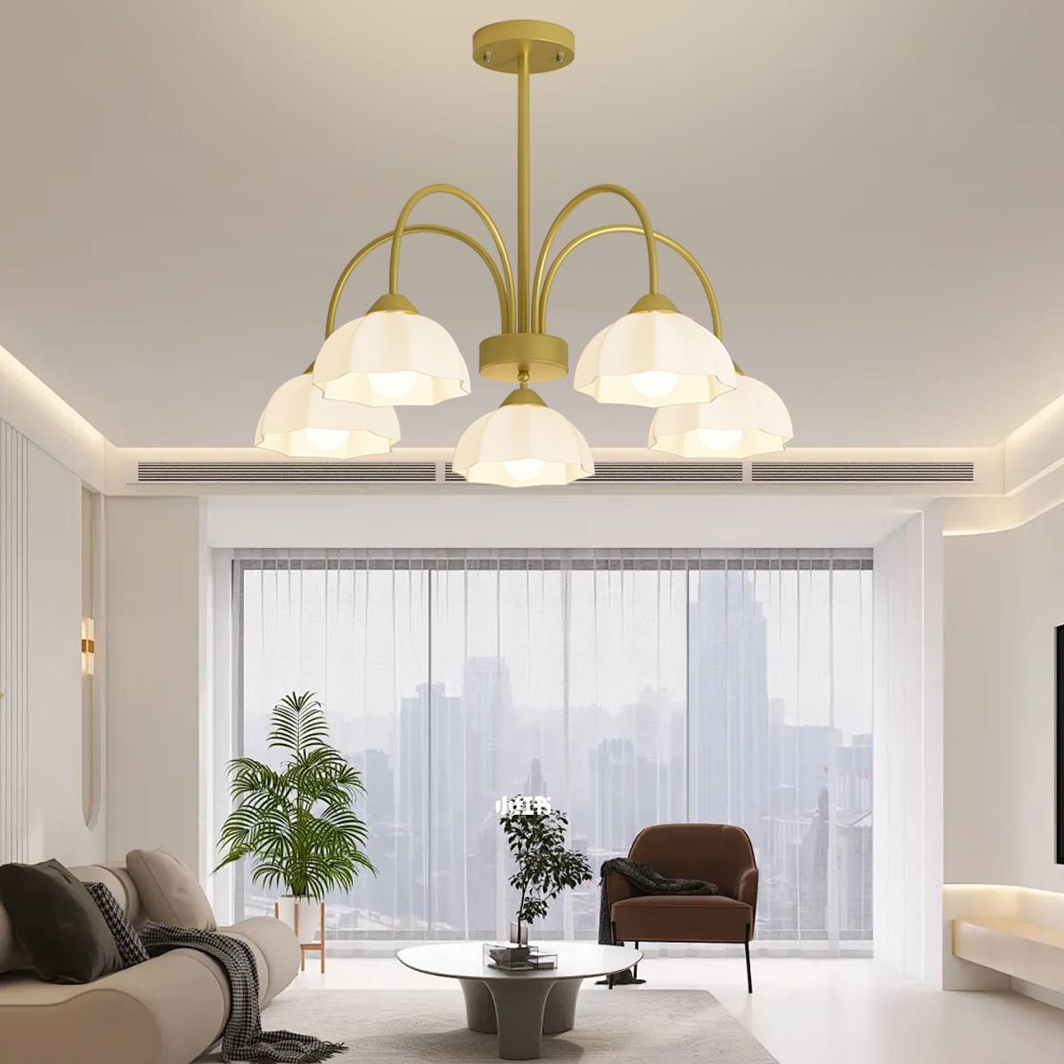 Nordic Modern Light Luxury Flower Chandelier