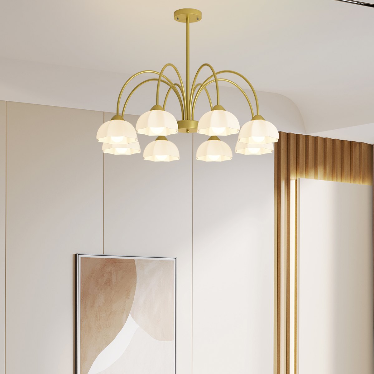 Nordic Modern Light Luxury Flower Chandelier