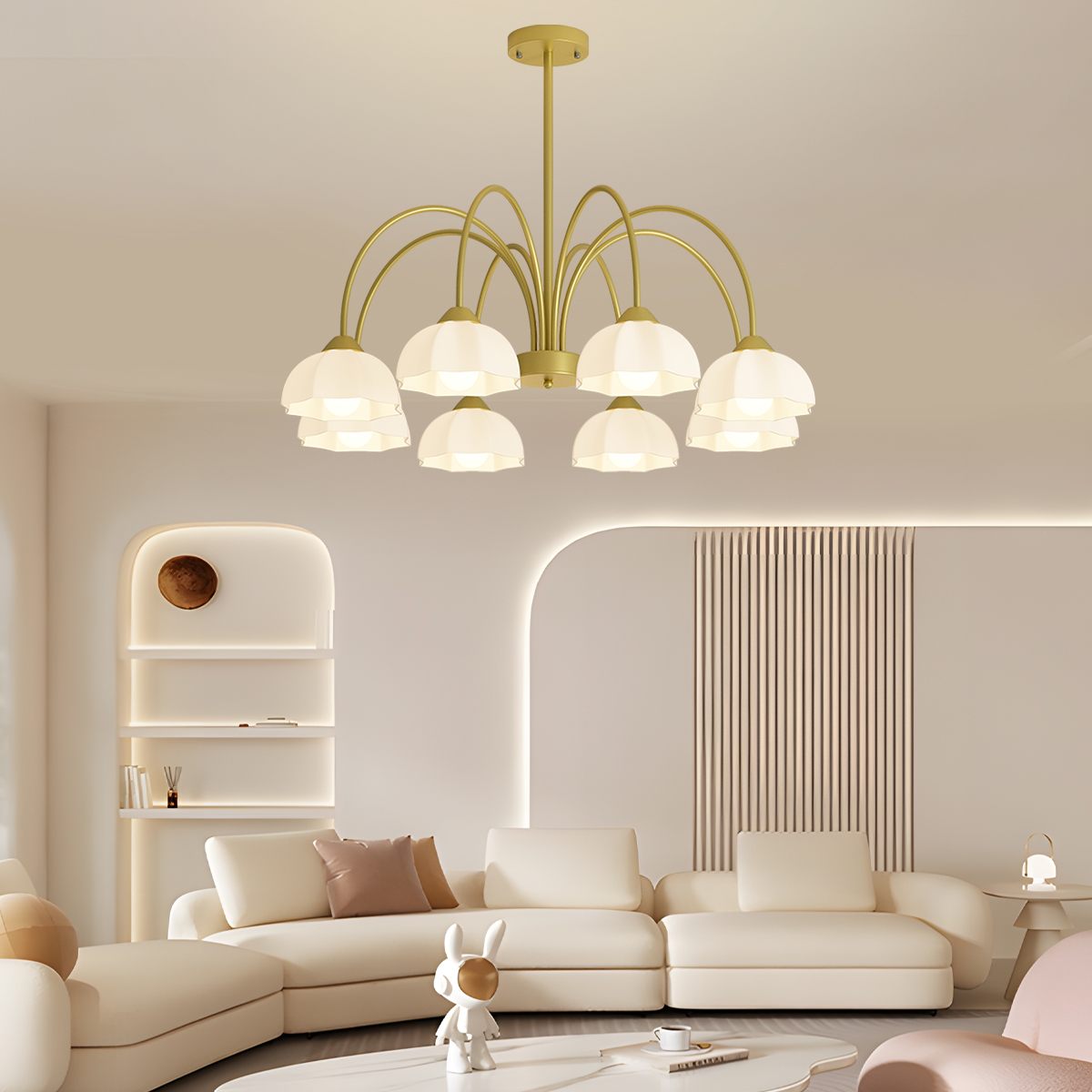 Nordic Modern Light Luxury Flower Chandelier