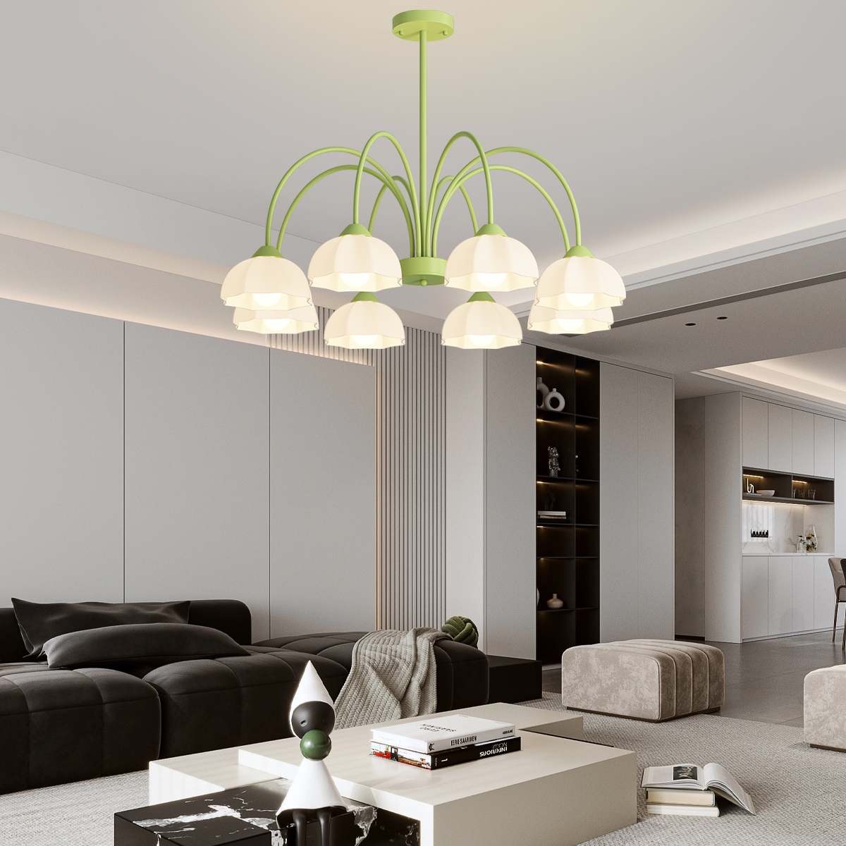 Nordic Modern Light Luxury Flower Chandelier