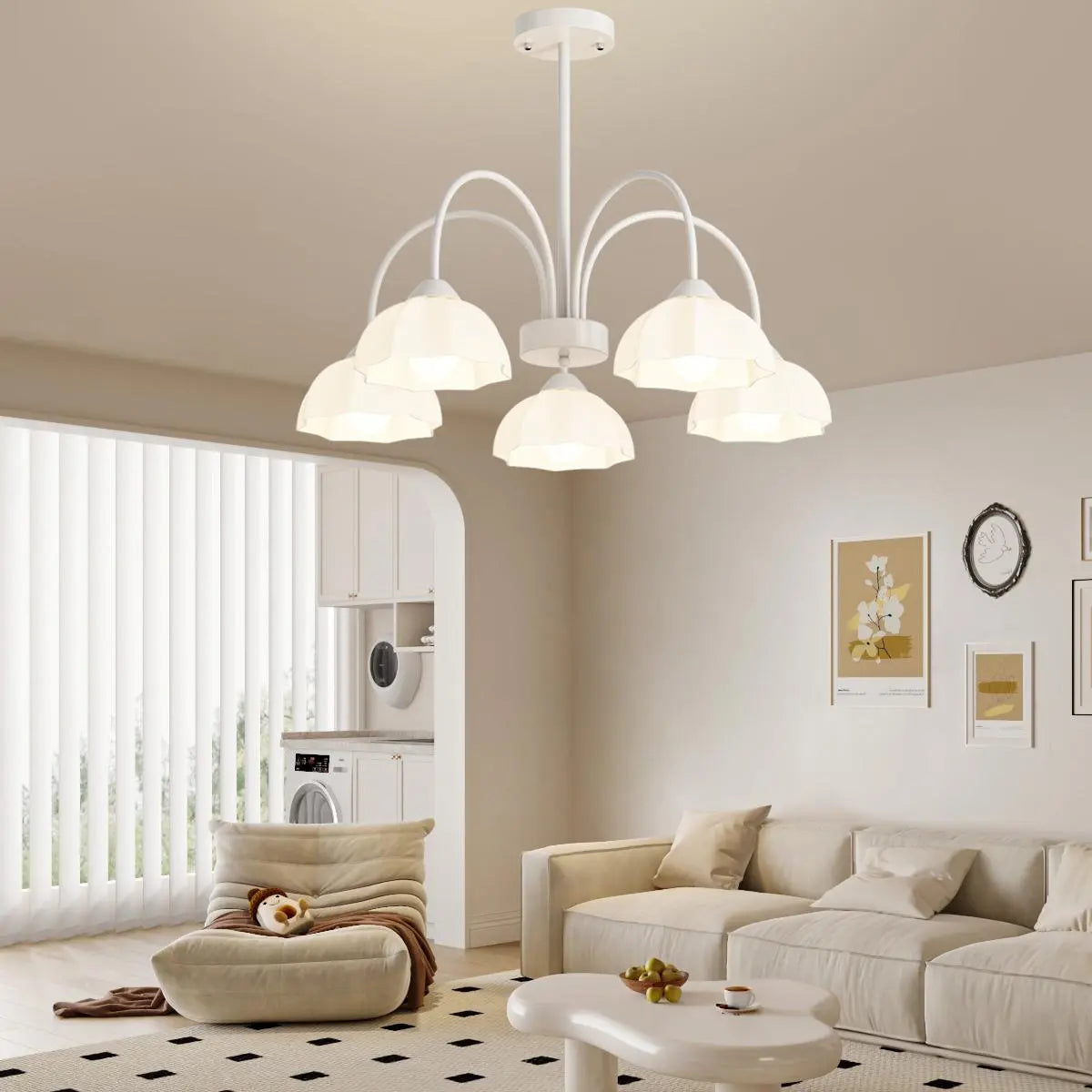 Nordic Modern Light Luxury Flower Chandelier