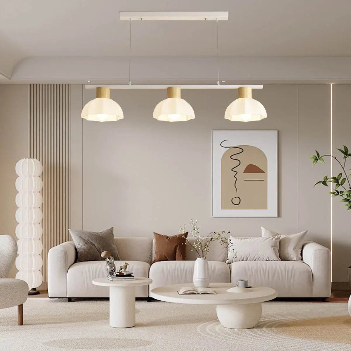 Antizer Creative Retro 3-Head Flower Chandelier