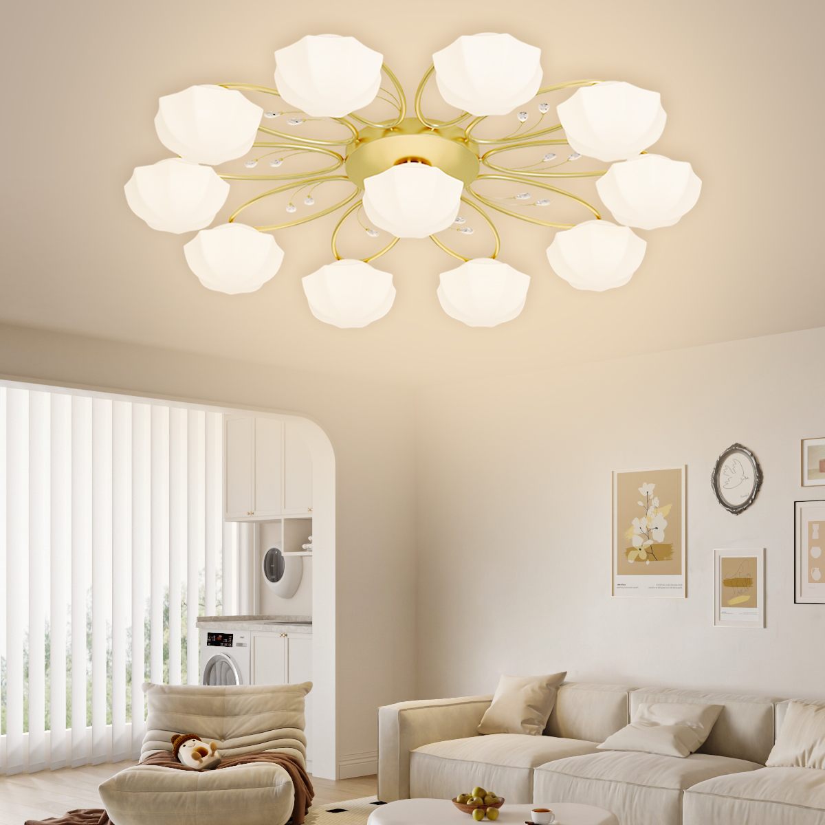 Light Luxury French Bud Ceiling Lamp