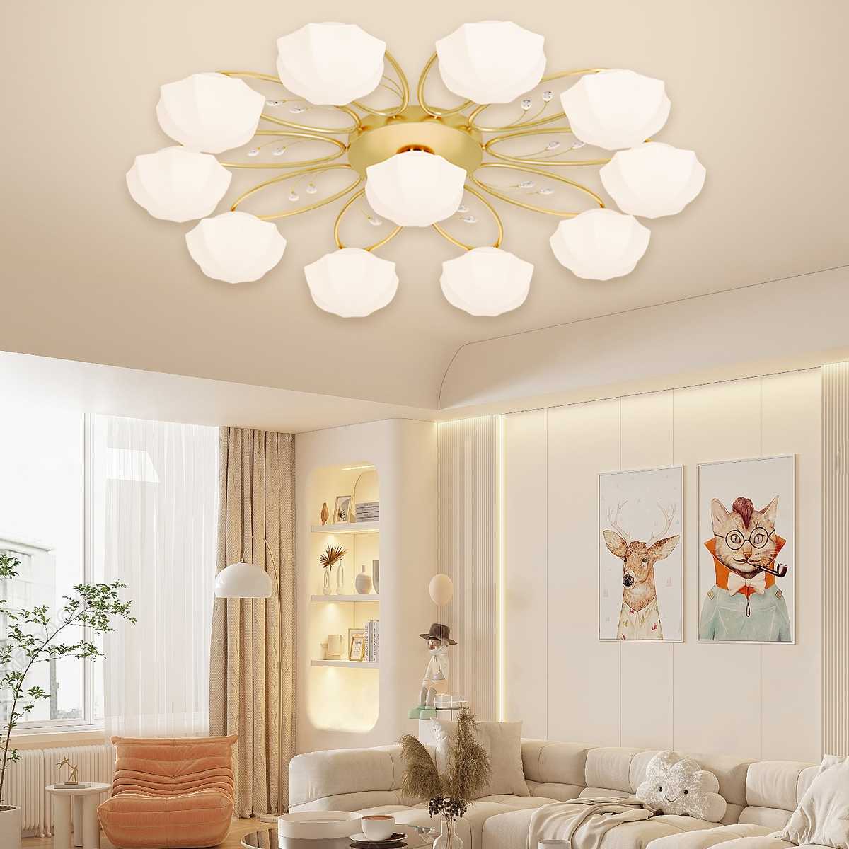 Light Luxury French Bud Ceiling Lamp