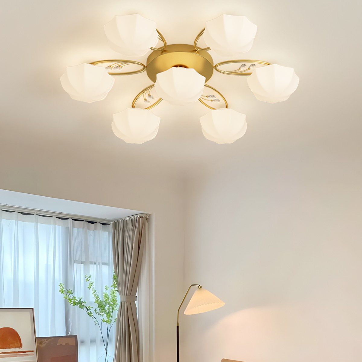 Light Luxury French Bud Ceiling Lamp