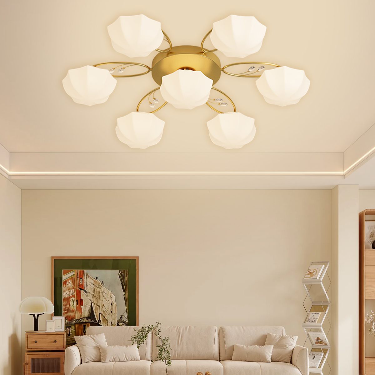 Light Luxury French Bud Ceiling Lamp