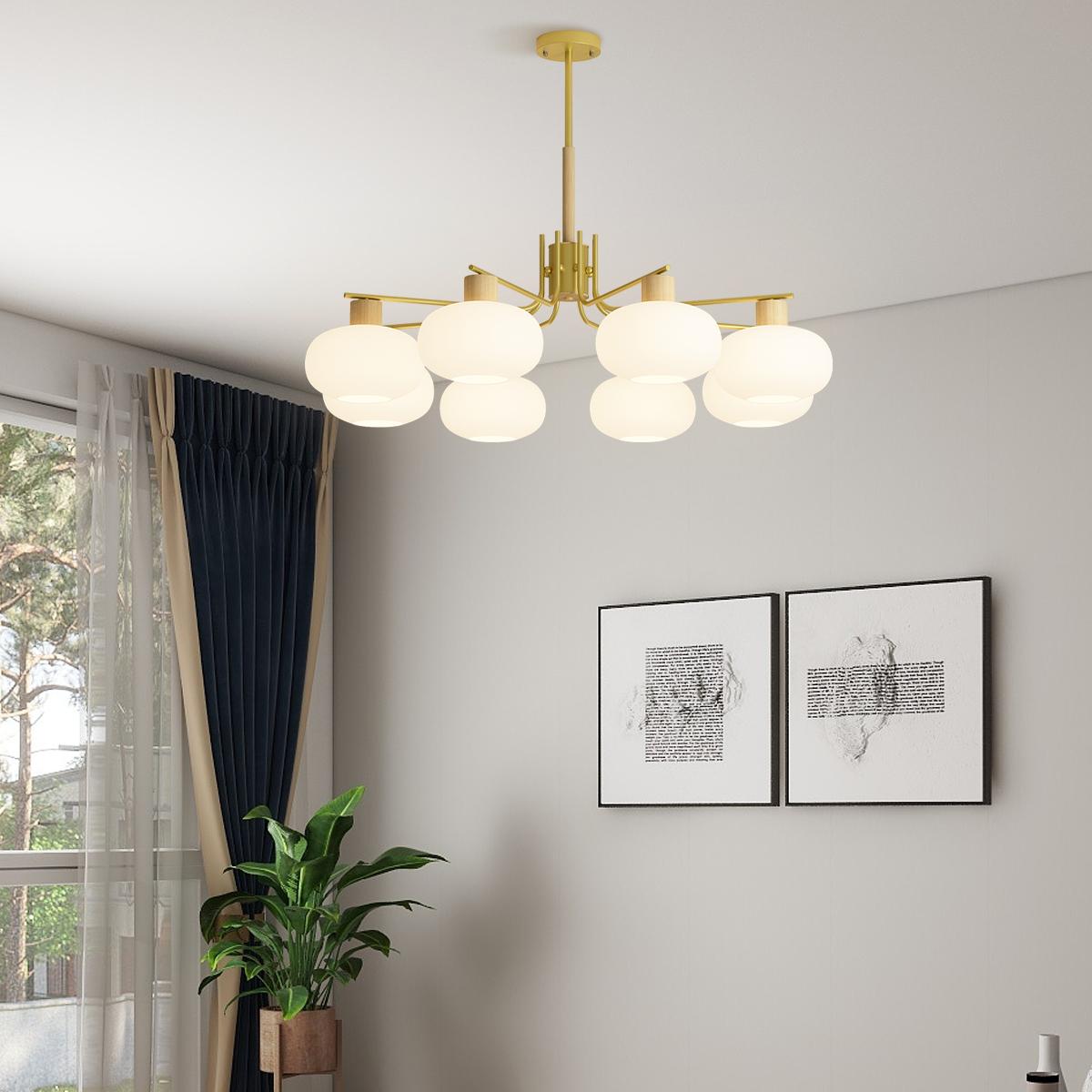 Antizer Pastoral American Retro Flower Chandelier