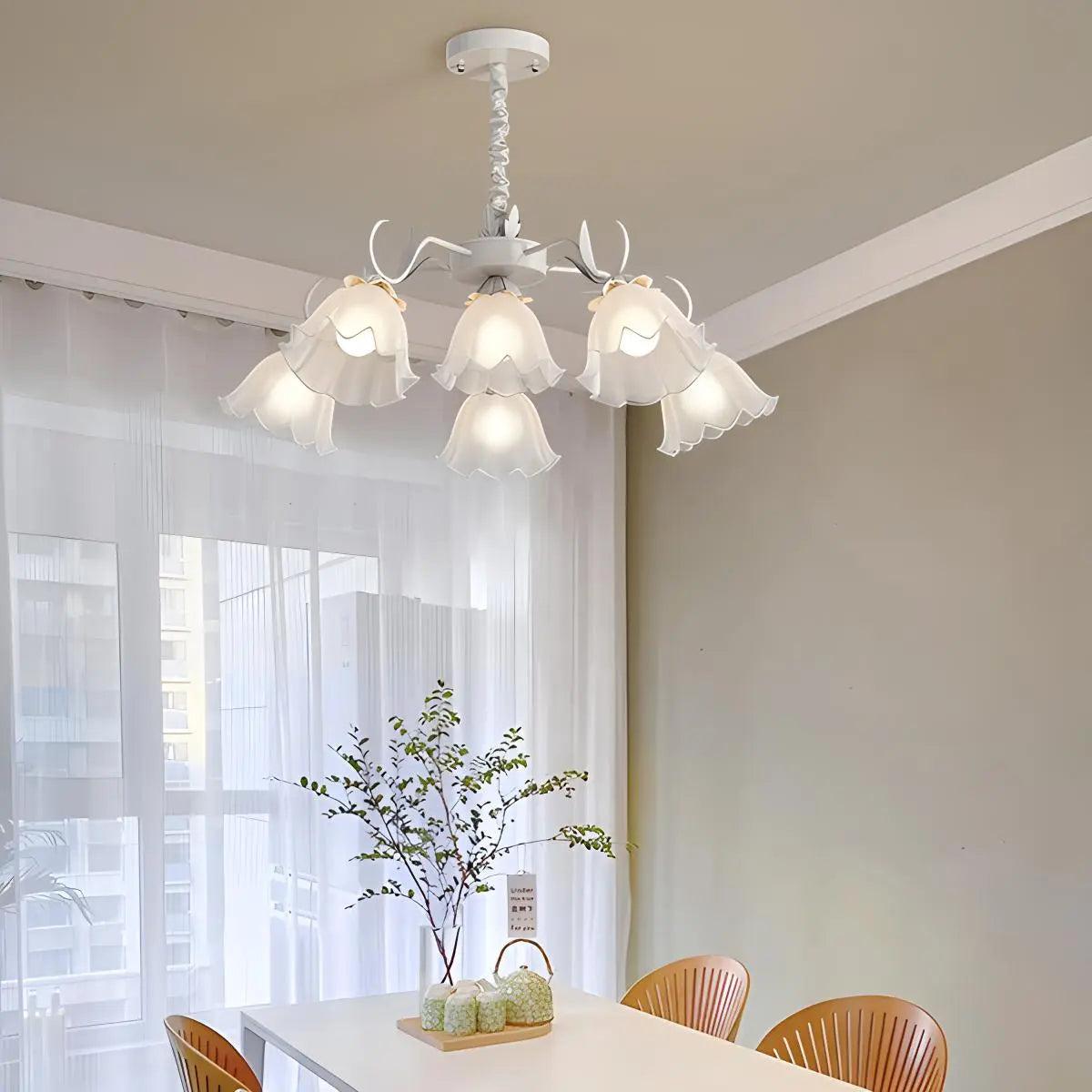 American Retro Pastoral Style Flower Chandelier