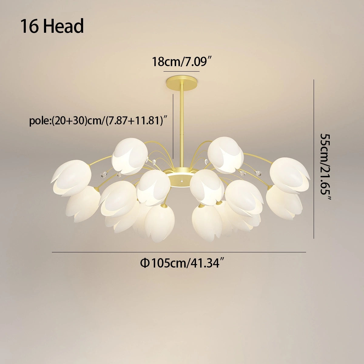 Nordic Simple Flower Chandelier