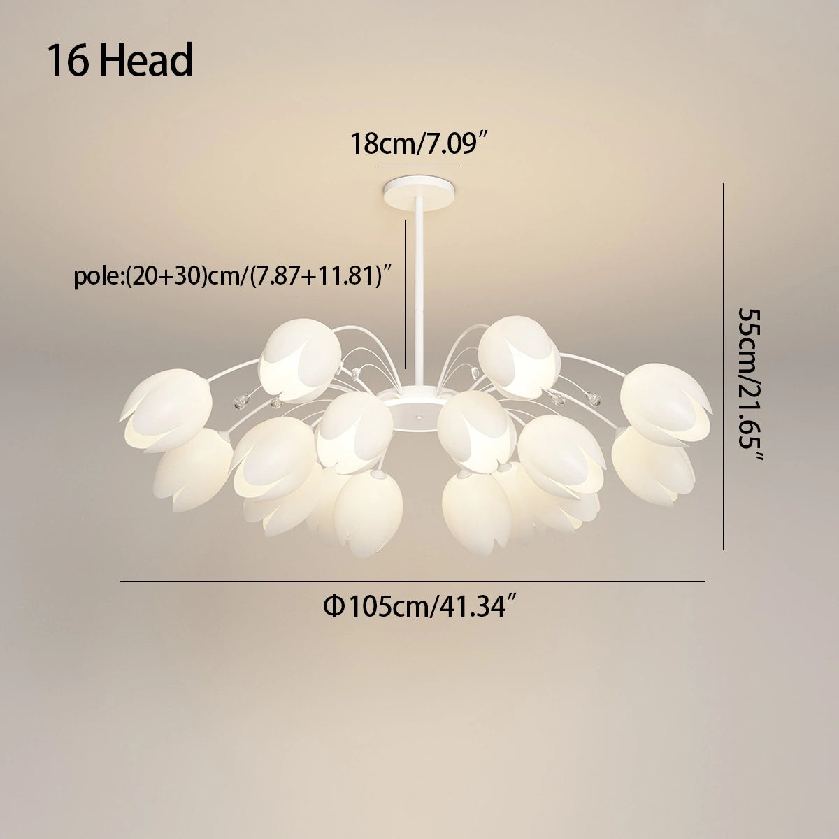 Nordic Simple Flower Chandelier