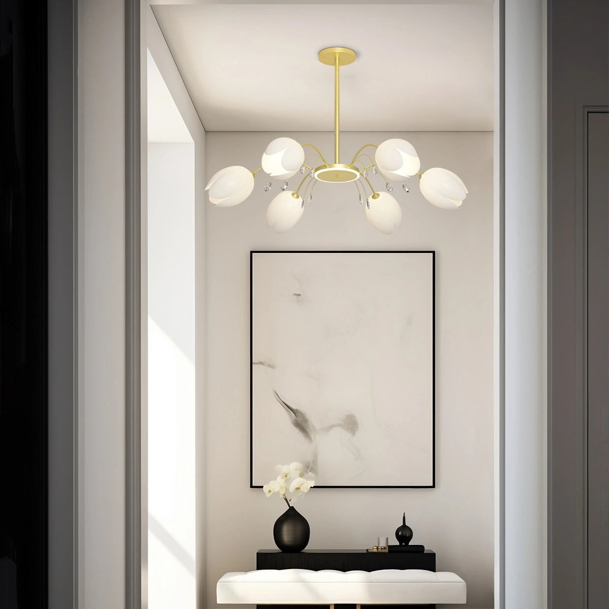 Nordic Simple Flower Chandelier