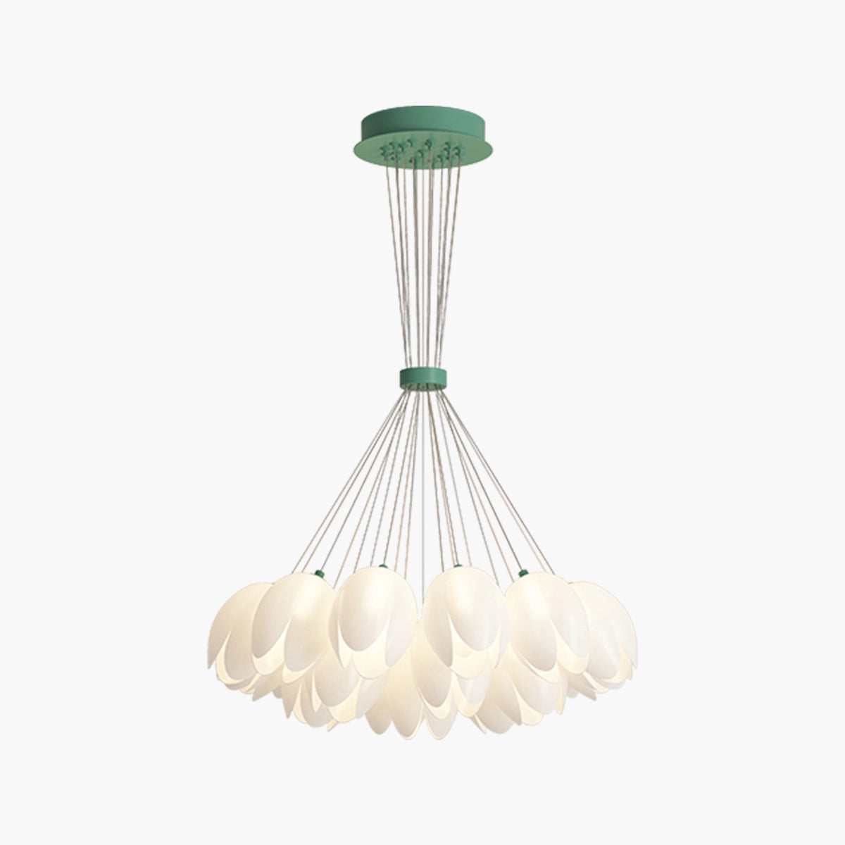 French Tulip Flower & Ball Chandelier