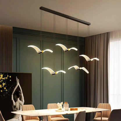 Antizer Light Luxury Art Seagull Pendant Lamp for Living Room