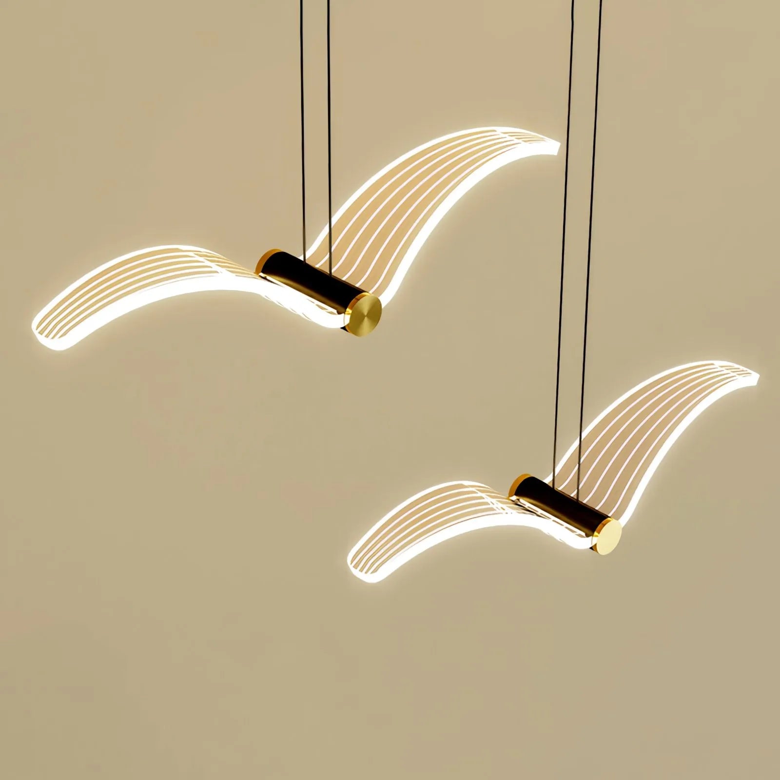 Antizer Light Luxury Art Seagull Pendant Lamp