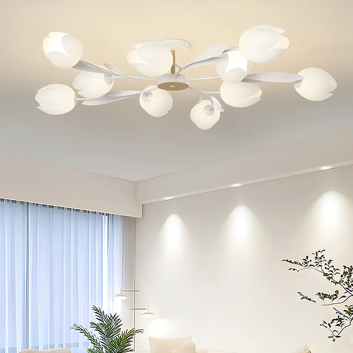 Magnolia Bud Living Room Chandelier