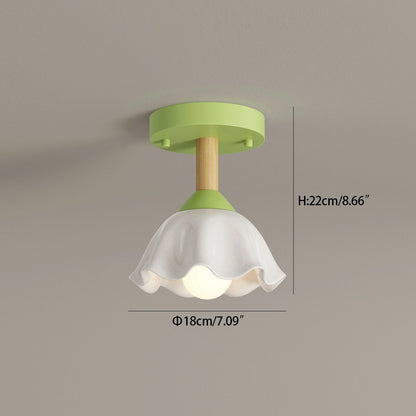 Antizer Pastoral Style LED Flower Ceiling Light