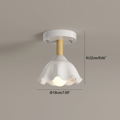 Antizer Pastoral Style LED Flower Ceiling Light