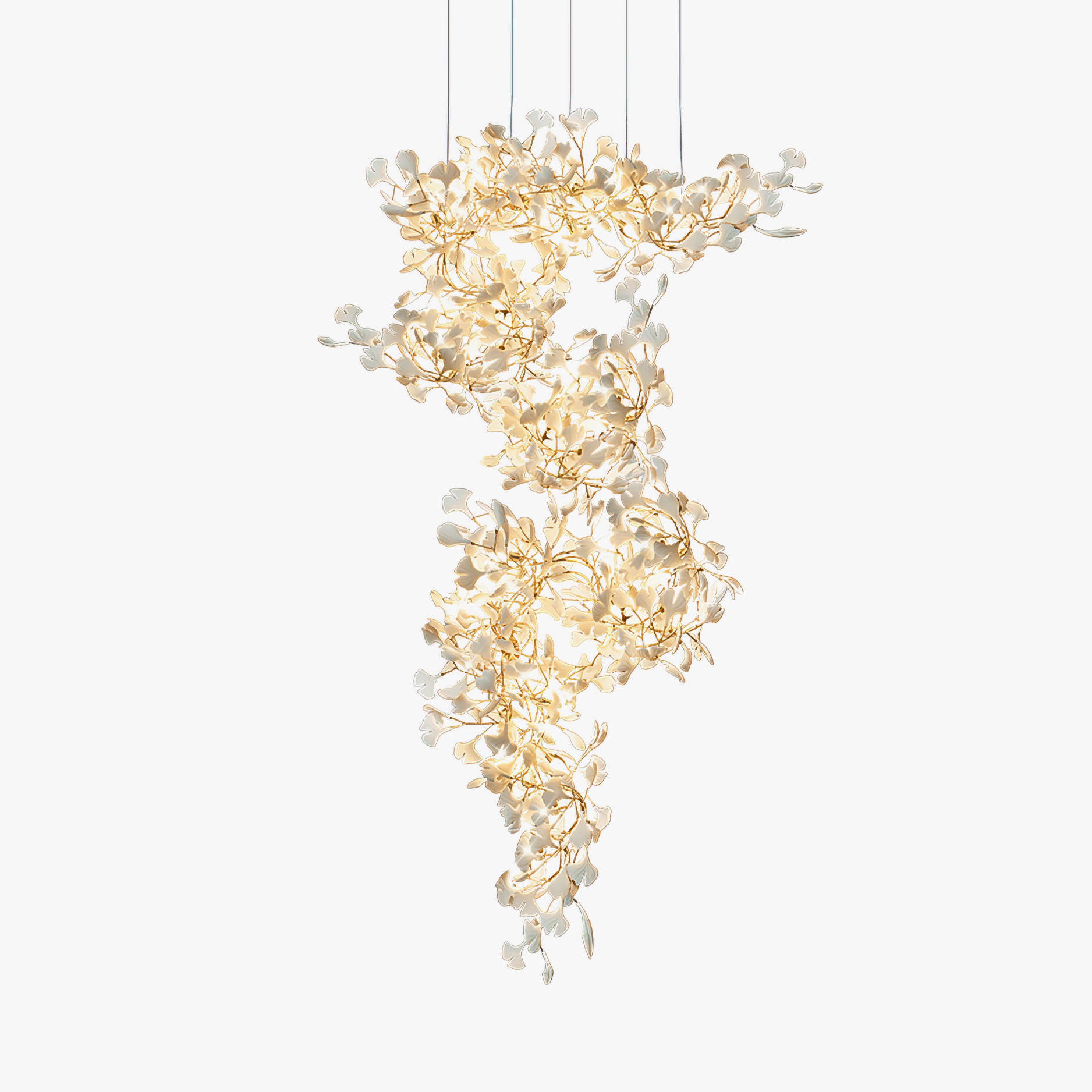 Ginkgo Leaf Chandelier