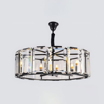 Antizer Circular Glass Chandelier for Dining Room