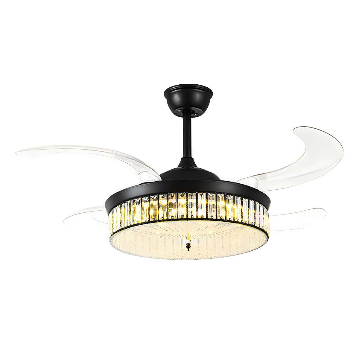 Remote Hugger Ceiling Fan with Dimmable Light