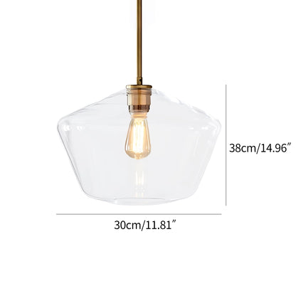 Antizer Hailie Clear Glass Pendant Light for Kitchen