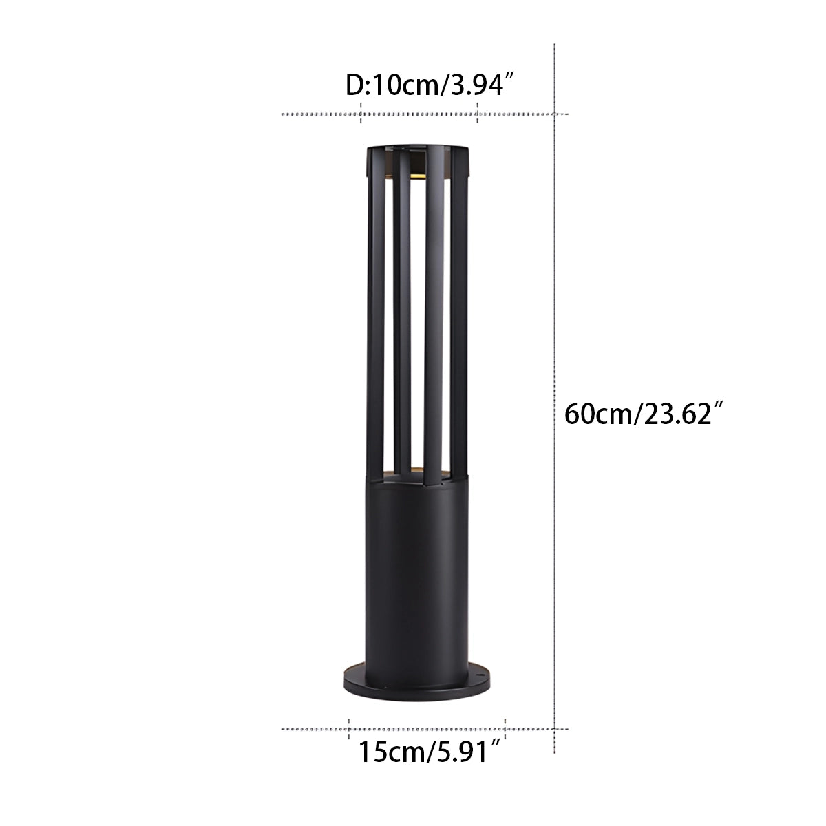 Cylindrical Lawn Outdoor Floor Lamp