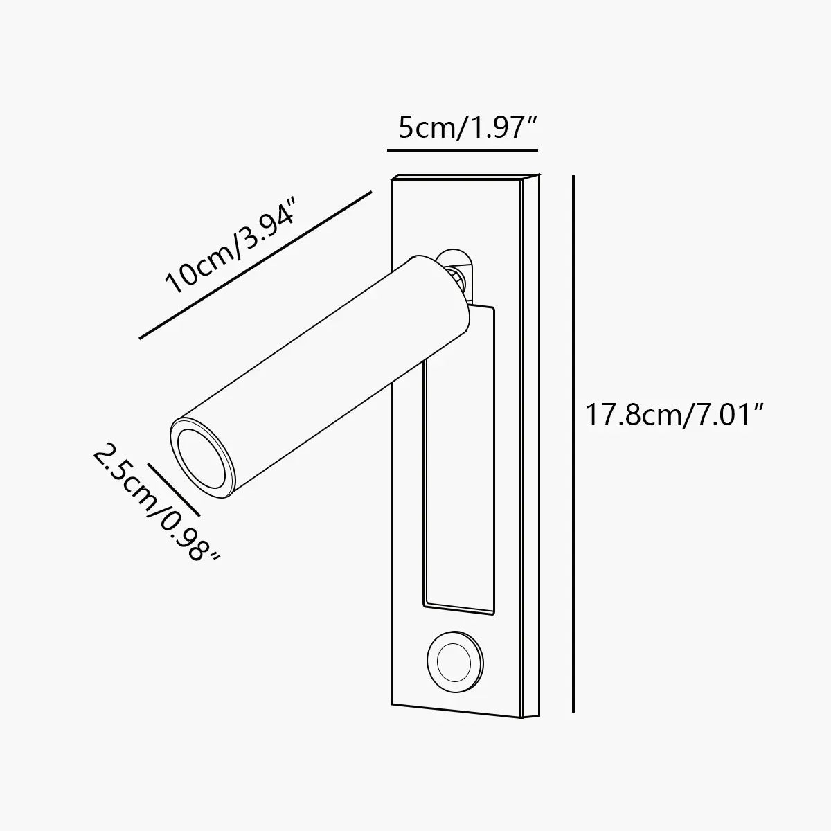 Antizer Embedded Bedside Sconce for Bedroom