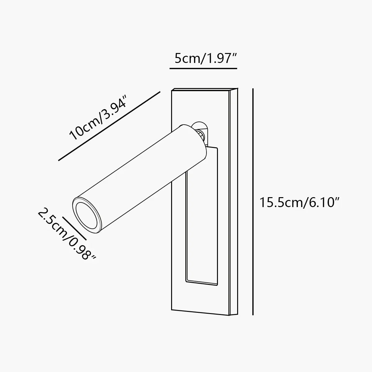 Antizer Embedded Bedside Sconce for Bedroom