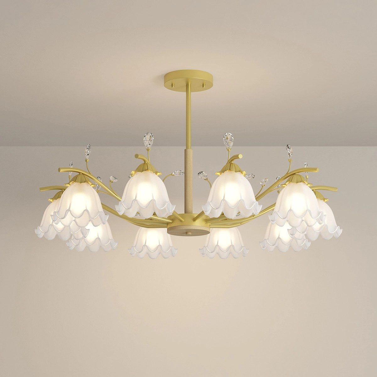 Antizer Creative Lily of the Valley Flower Chandelier
