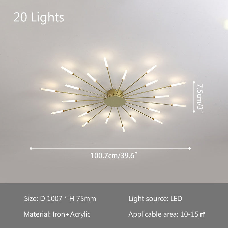 Fireworks Swirl Ceiling Light