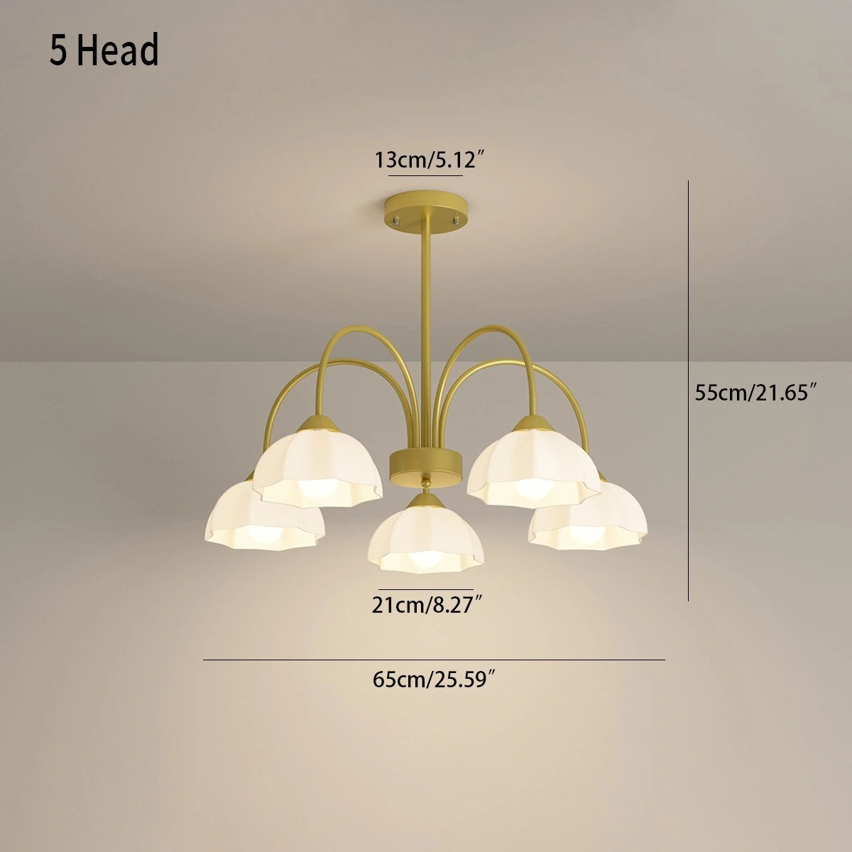 Nordic Modern Light Luxury Flower Chandelier