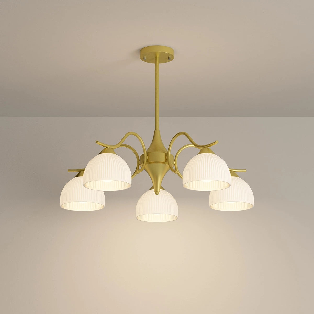 French Pastoral Living Room Chandelier