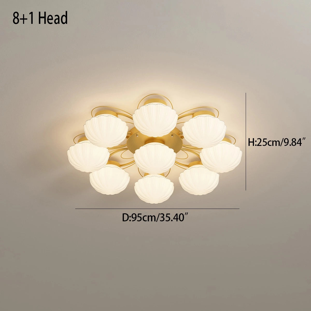 Creative Flower Living Room Ceiling Lamp