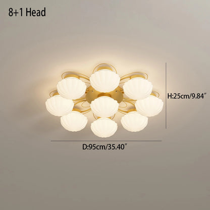 Antizer Creative Flower Living Room Ceiling Lamp