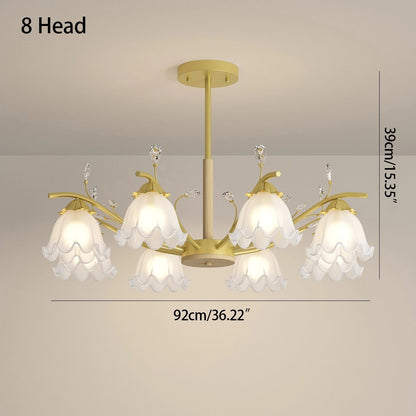 Antizer Creative Lily of the Valley Flower Chandelier