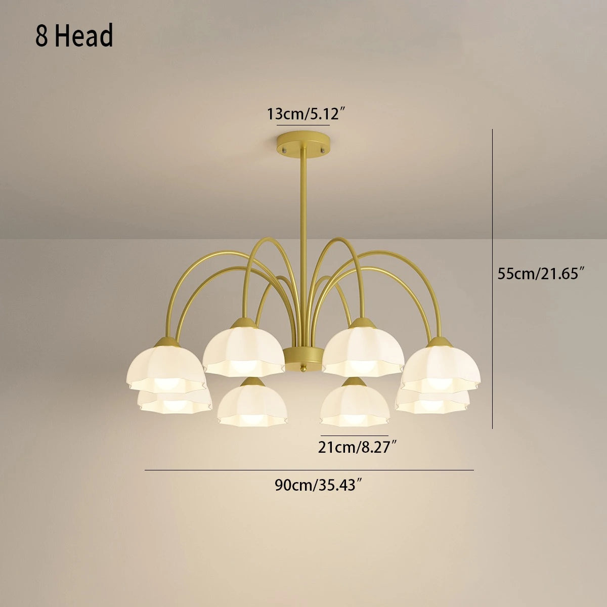 Nordic Modern Light Luxury Flower Chandelier