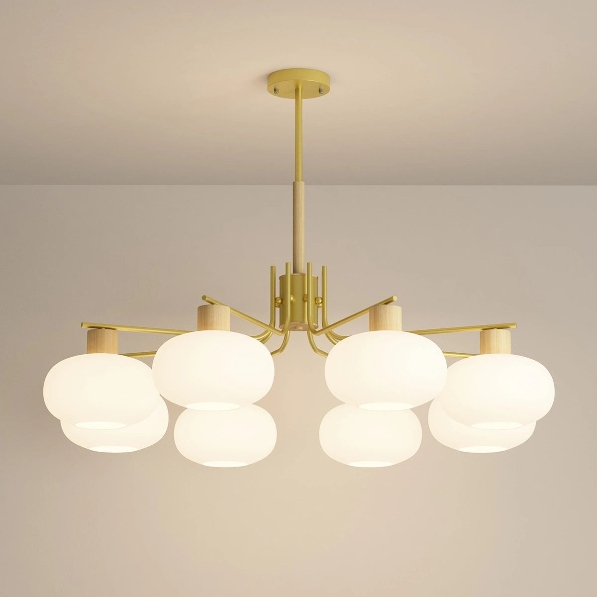 Antizer Pastoral American Retro Flower Chandelier