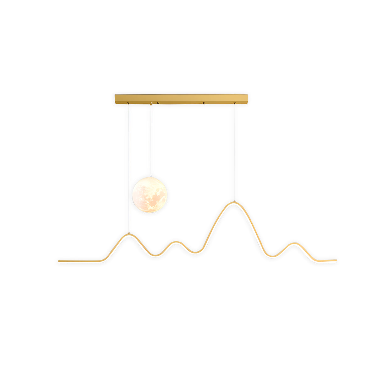 Louise Minimalist Wavy Pendant Light