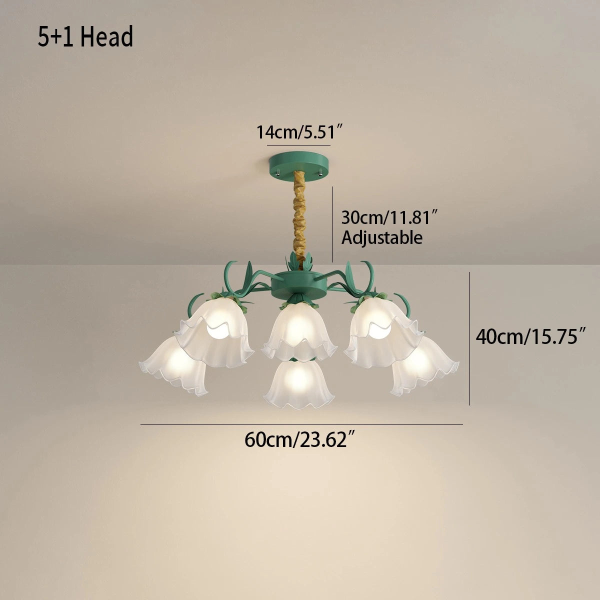 American Retro Pastoral Style Flower Chandelier