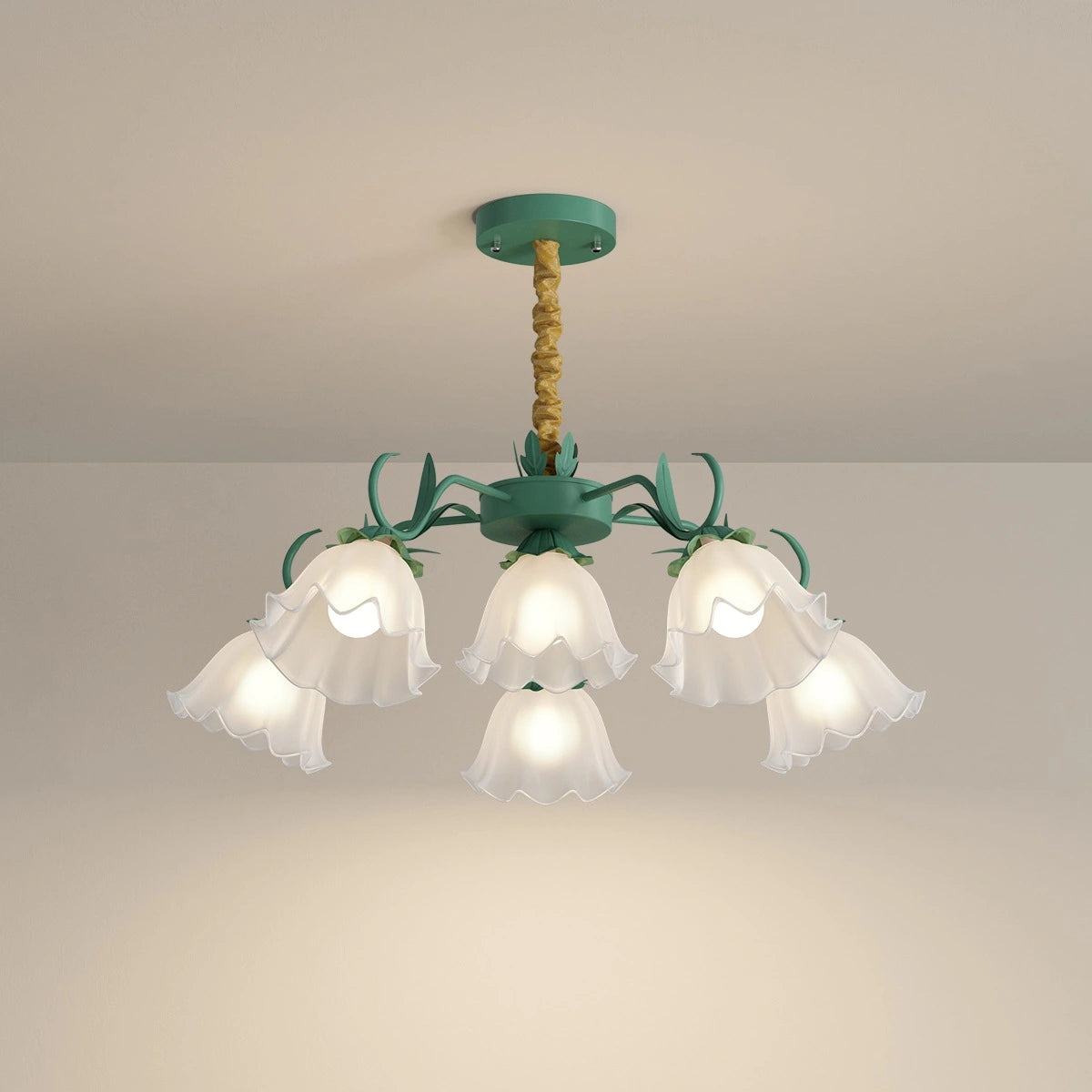 American Retro Pastoral Style Flower Chandelier