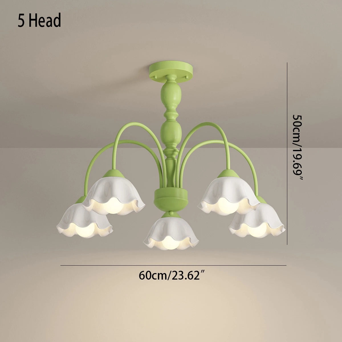 French Pastoral Style Flower Chandelier