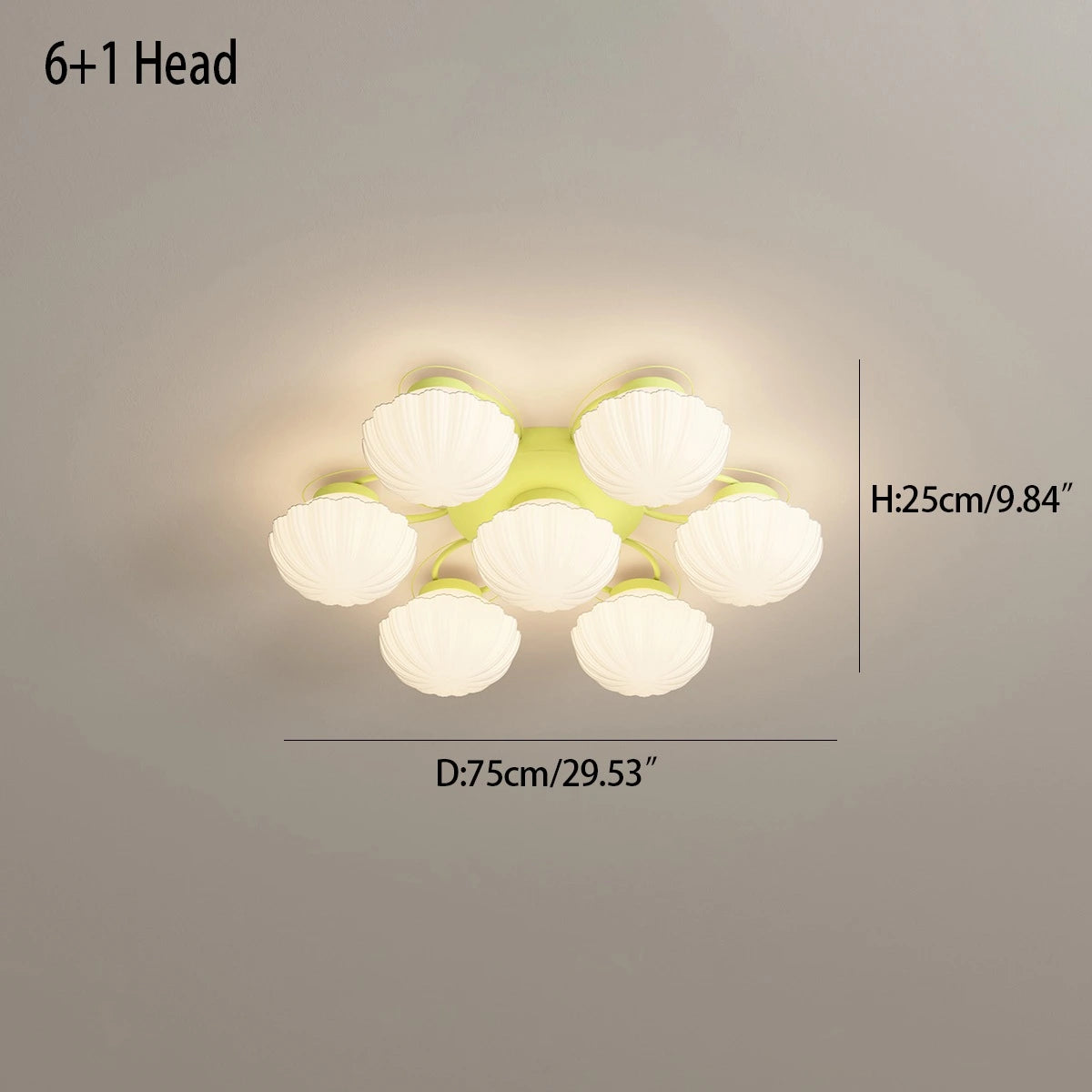 Antizer Creative Flower Living Room Ceiling Lamp