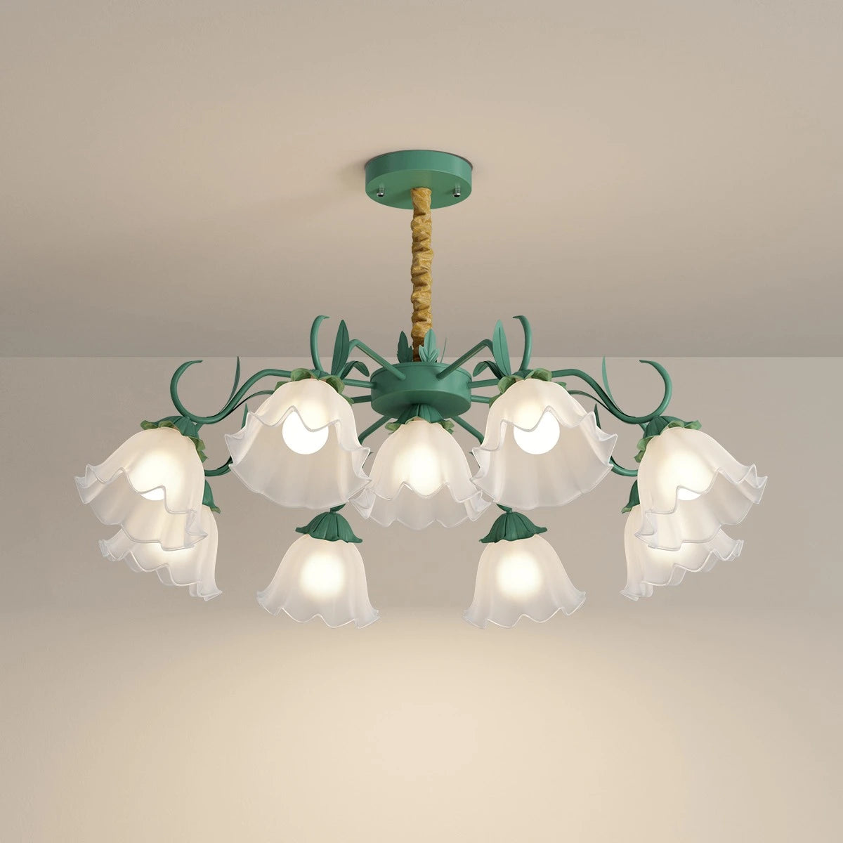 American Retro Pastoral Style Flower Chandelier